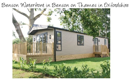 Benson Waterfront can be found in Benson on Thames, Oxfordshire. Caravans at Benson Waterfront sleep 2 or 4 people with a hot tub