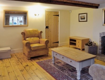 The living room at Briar Cottage in Amberley
