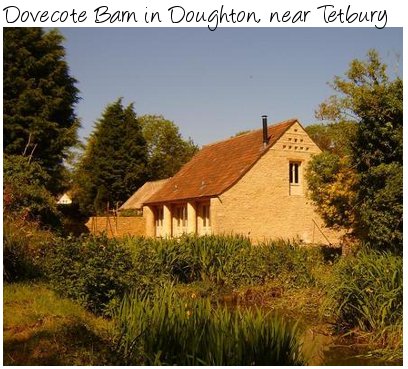 Dovecote Barn is a holiday cottage in Doughton, near Tetbury in Gloucestershire. A great place to explore the Cotswolds