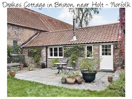 Drakes Cottage is a charming holiday cottage near Holt in Norfolk - and has a wood burning stove