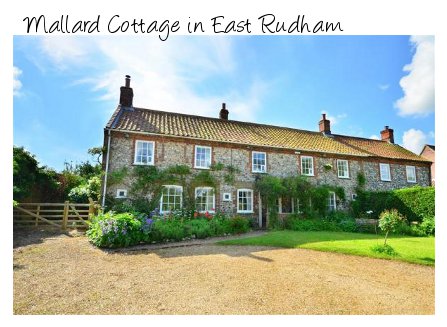 Mallard Cottage in the Norfolk countryside village of East Rudham