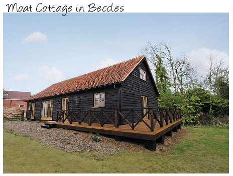 Moat Cottage is a lovely holiday cottage in the Suffolk market town of Beccles