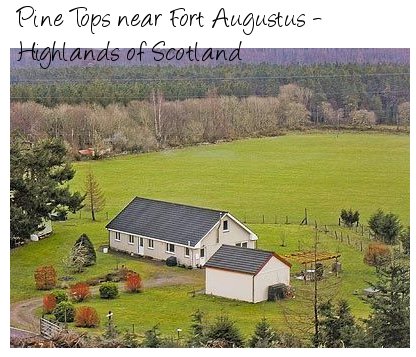 Rent Pine Tops holiday cottage for a good base to explore the Loch Ness area