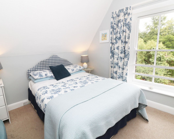One of the bedrooms at Riverbank House in Matlock