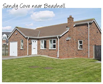 Close to the sandy beach is Sandy Cove holiday cottage near Beadnell