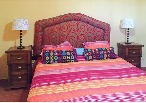 One of the seven bedrooms at Villa Lidia in Macher, Puerto del Carmen