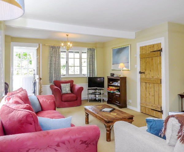 The living room at Whinlands in Thorpeness